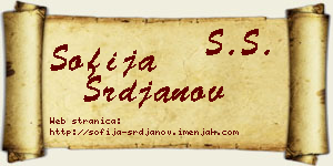 Sofija Srđanov vizit kartica